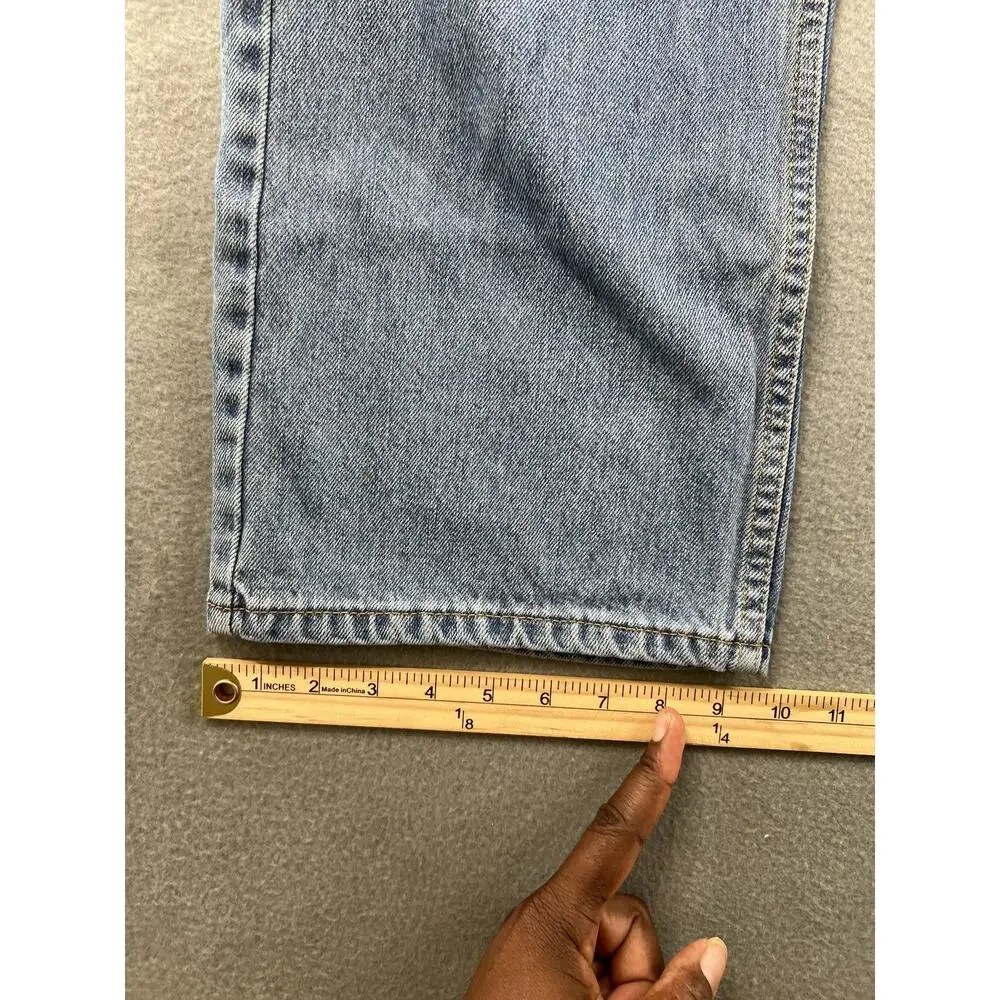 Levi's 505 Men's Relaxed Fit Jeans Stonewash Blue Size 40x30 Classic Style
